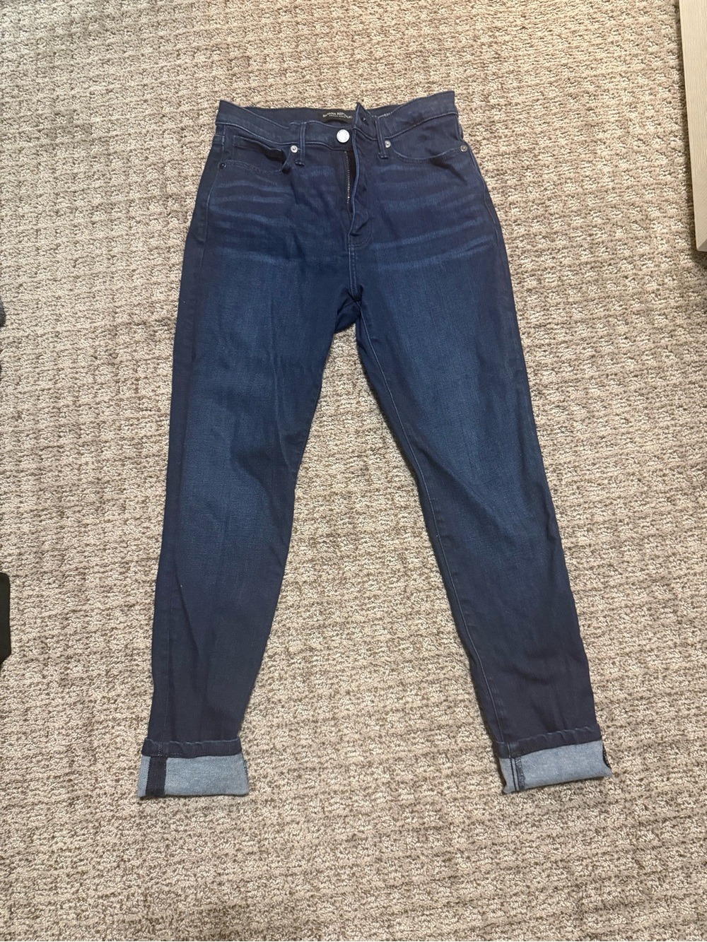 Women’s Dark Blue High-Rise Jeans